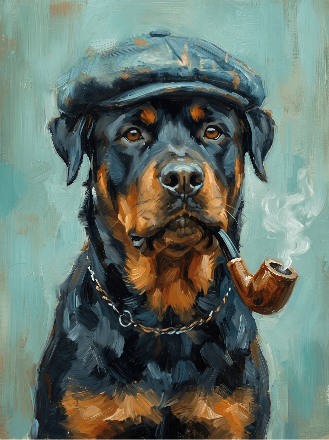 Old Timer portrait, example render