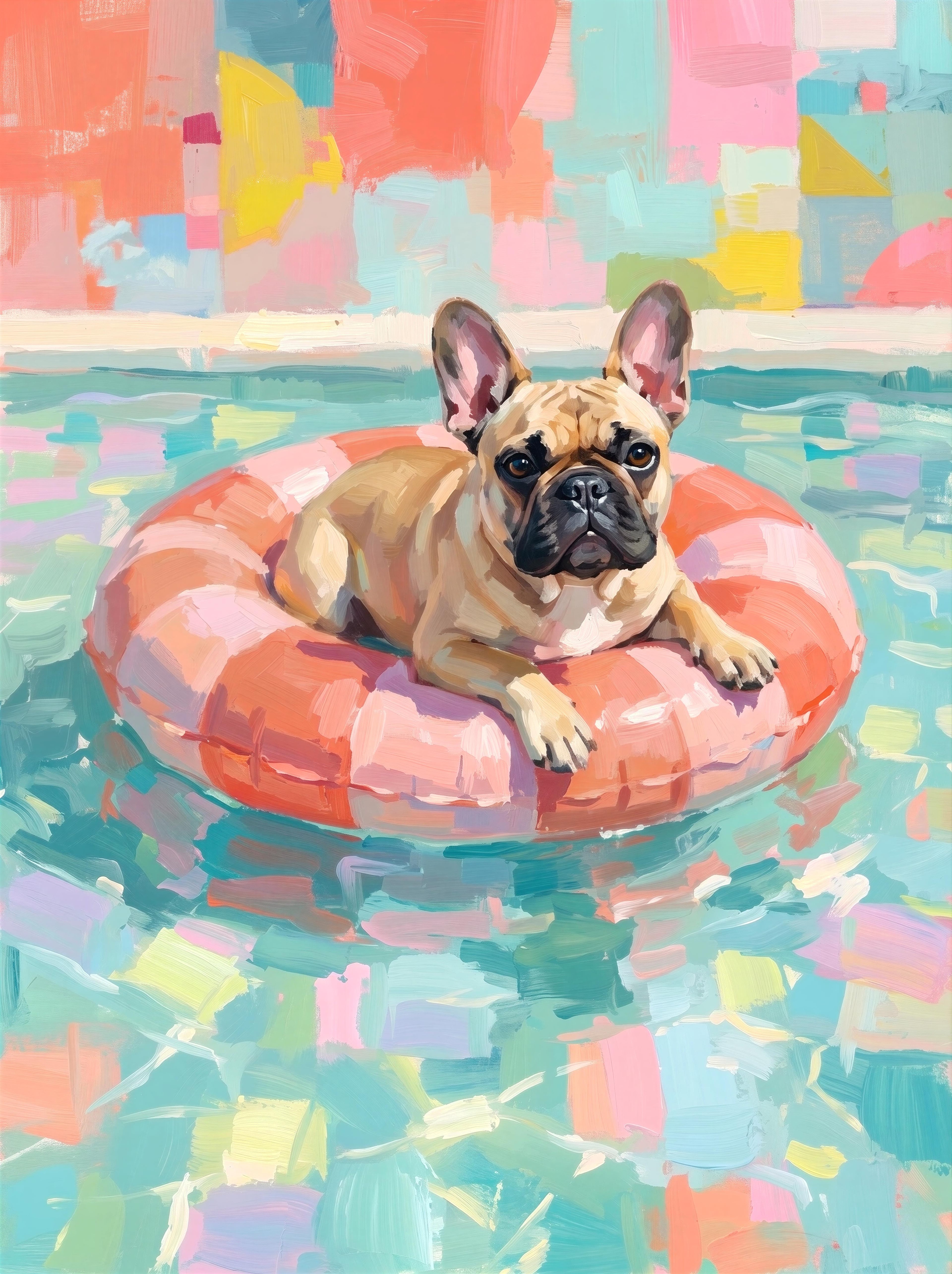 Pool Party portrait, example render