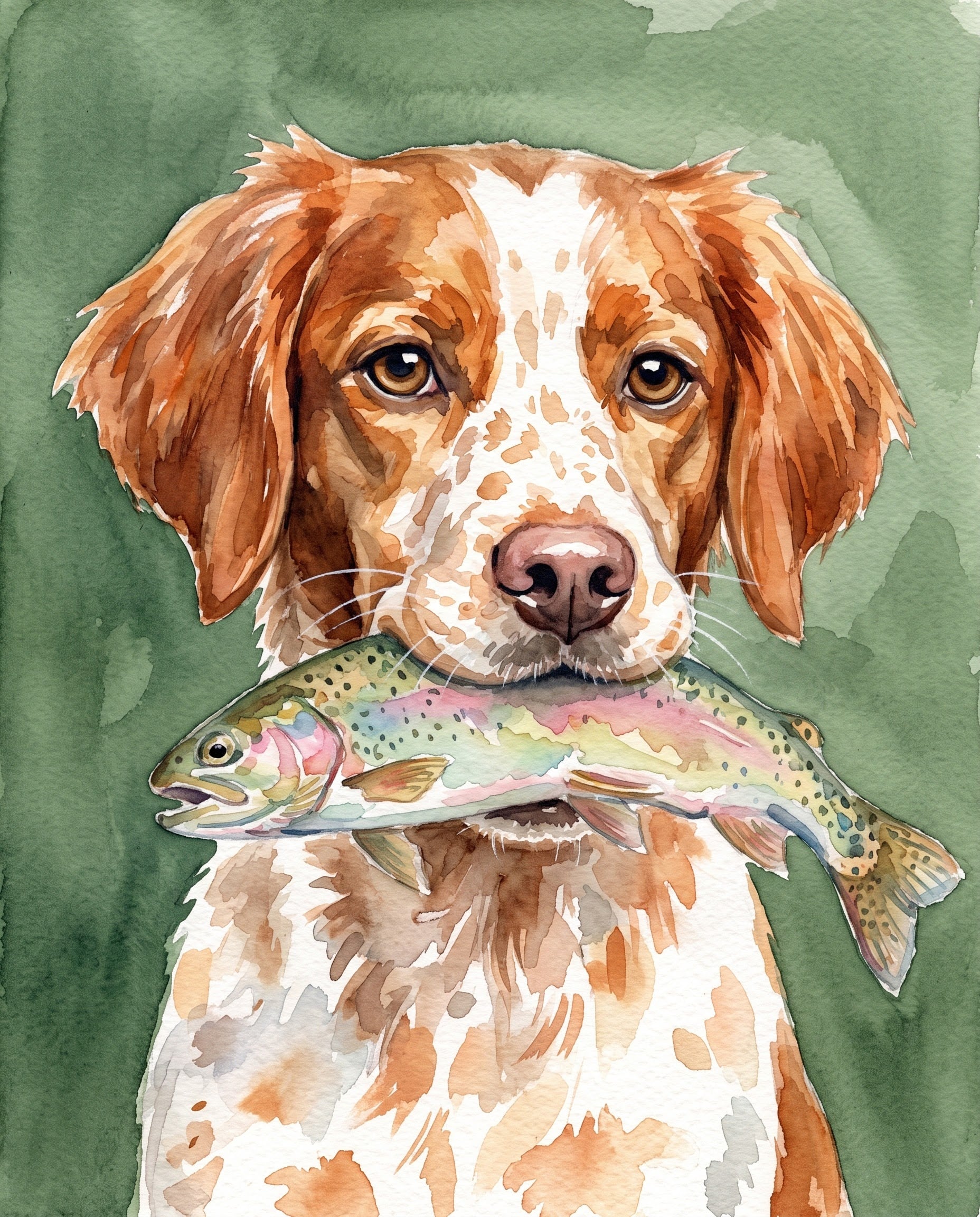 Rainbow Trout portrait, example render