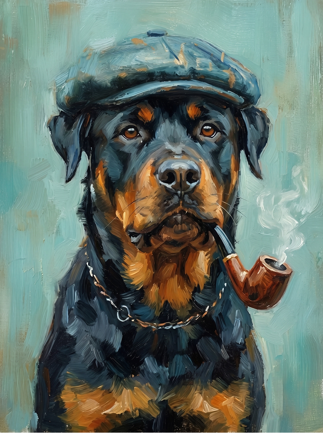 Old Timer portrait, example render