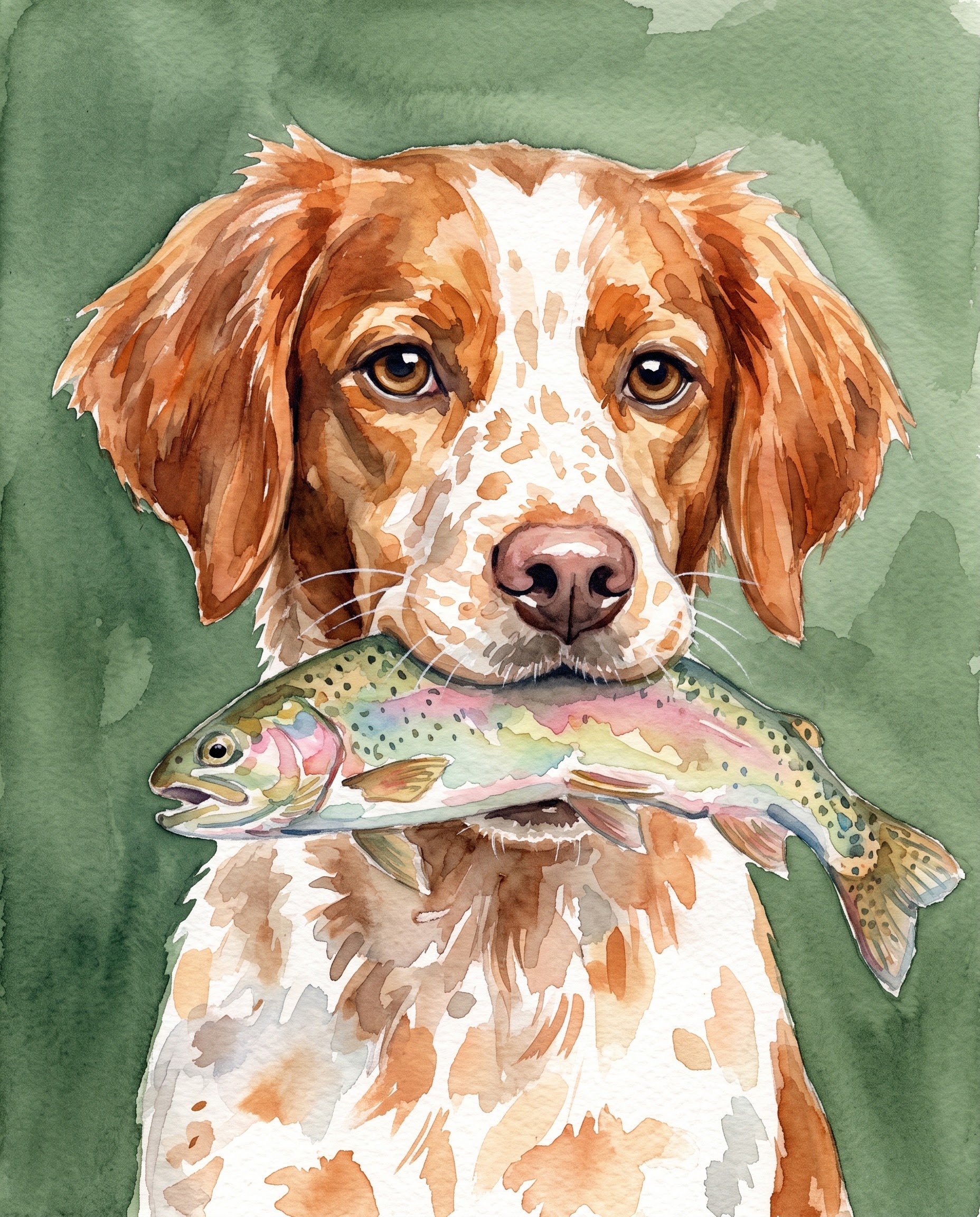 Rainbow Trout portrait, example render